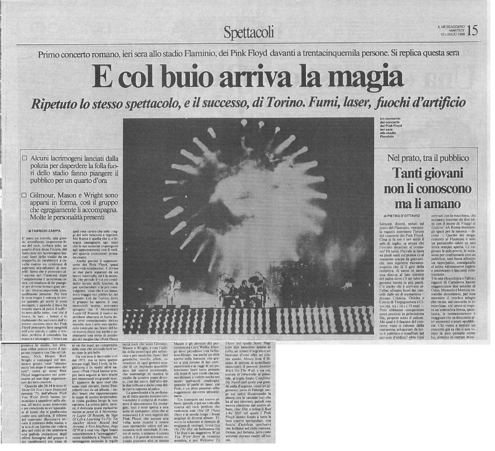 Il Messaggero - 12 lug. 1988